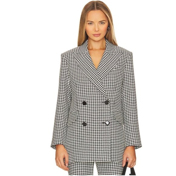 NEW VERONICA BEARD Black White Chek aHutchinson Dickey Jacket NWT - Size S - Picture 1 of 11